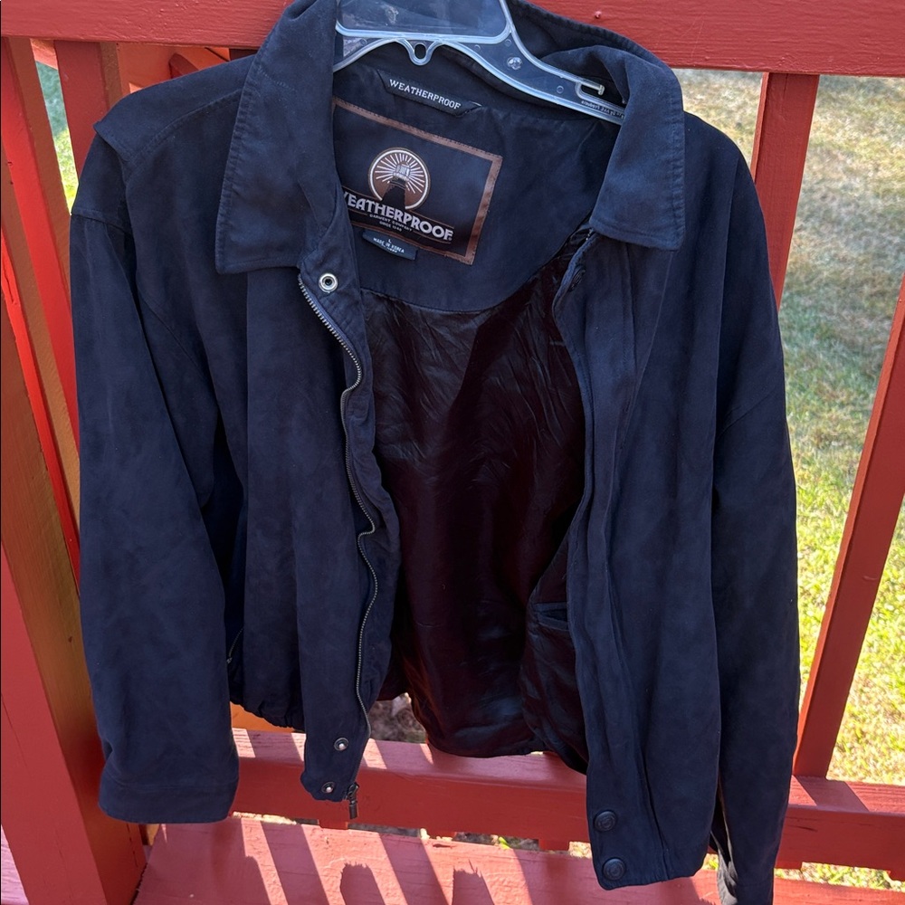 Weatherproof Dark Suede Jacket